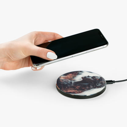 Acrylic Plate Wireless Charger - Flame