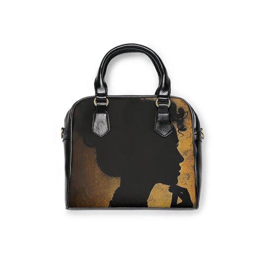 Chic Vegan Leather Bag - Silhouette