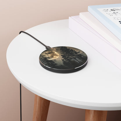 Acrylic Plate Wireless Charger - Full Moon