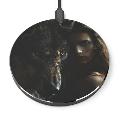 Acrylic Plate Wireless Charger - Beauty and the Beast