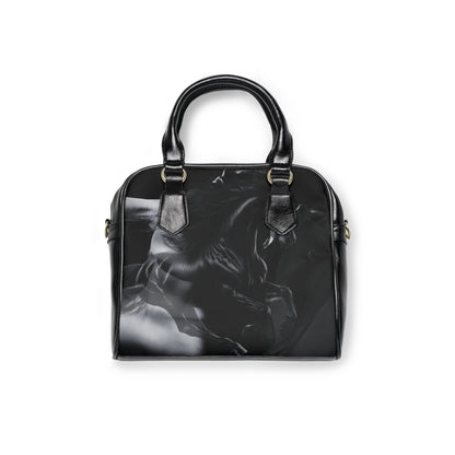 Chic Vegan Leather Bag - Dark Horse