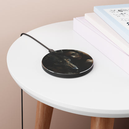 Acrylic Plate Wireless Charger - Beauty and the Beast