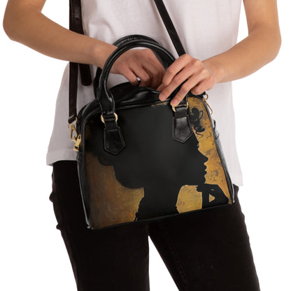 Chic Vegan Leather Bag - Silhouette