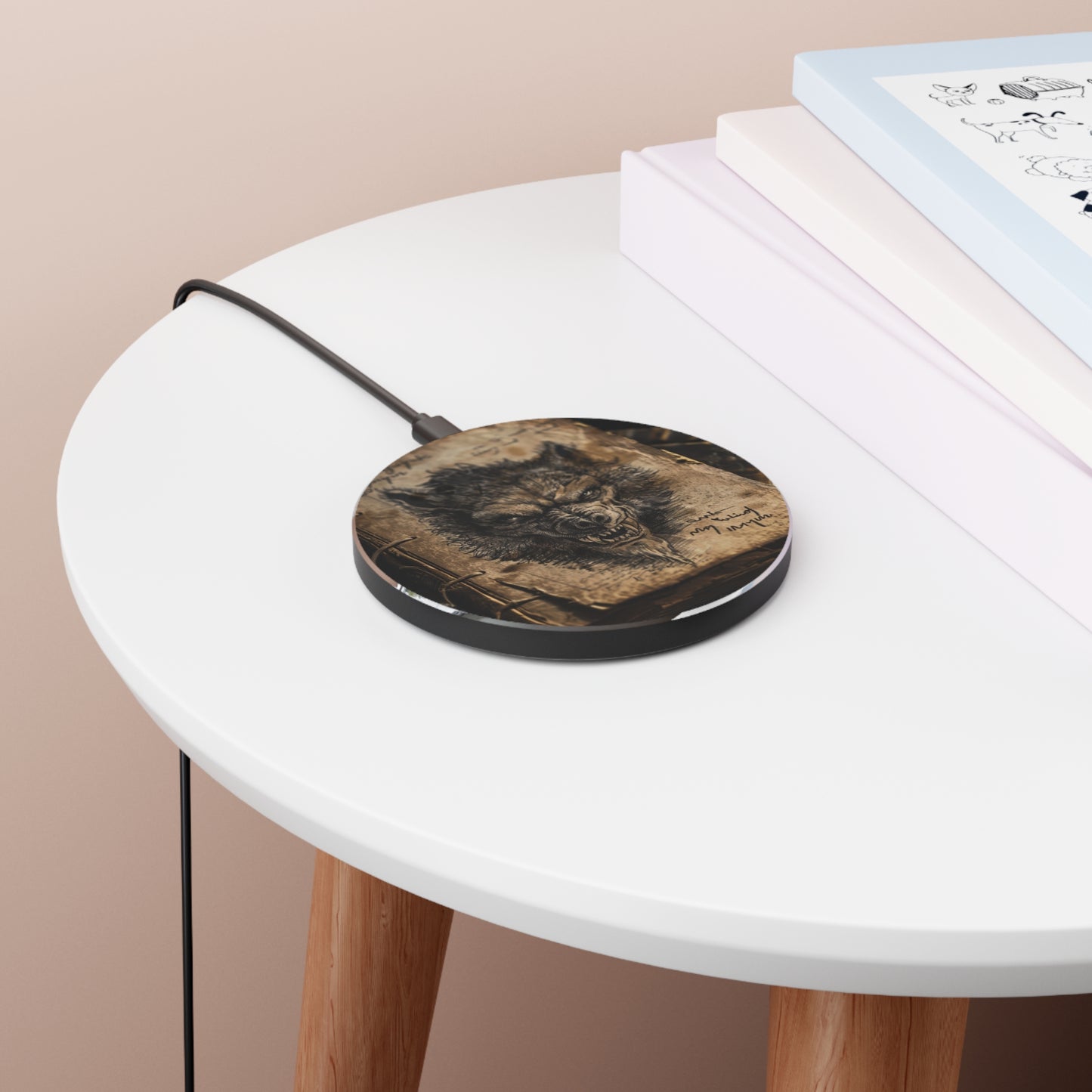 Acrylic Plate Wireless Charger - Werewolf